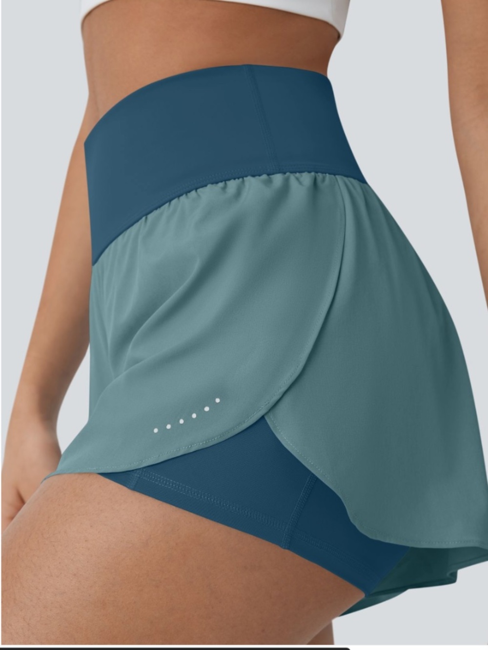 NWT Halara SoftlyZero QuickDry 2-in-1 Running Shorts Dragonfly S Description